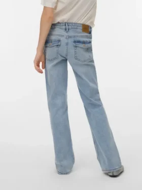 Vmflash-jeans med middels høy midje og utvidet passform