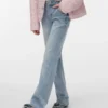 Vmflash-jeans med middels høy midje og utvidet passform