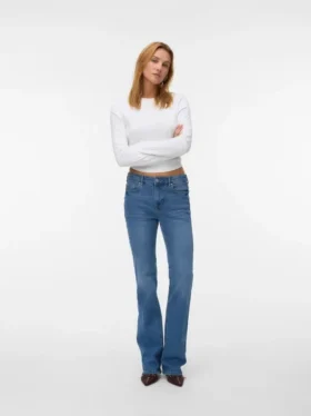 Vmflash Mid Rise Flared Fit-Jeans