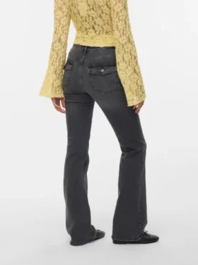 Vmflash Mid Rise Flared Fit-Jeans