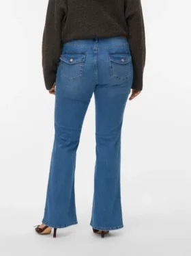 Vmflash Mid Rise Flared Fit-Jeans