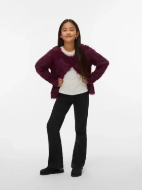 Vmfluffy strikk cardigan