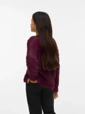 Vmfluffy strikk cardigan
