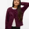 Vmfluffy strikk cardigan