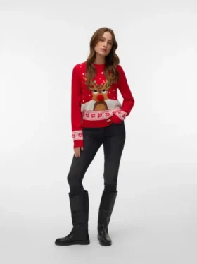 Vmfrostydeer strikket genser