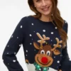 Vmfrostydeer strikket genser