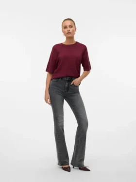 Vmgigi-jeans med høy midje og utvidet passform