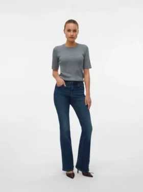 Vmgigi-jeans med høy midje og utvidet passform