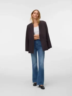 Vmgigi-jeans med høy midje og utvidet passform