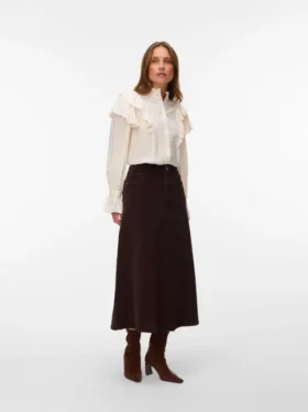 Vmgina kort shorts med høy midje