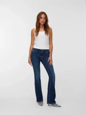 Vmhelena jeans med lav midje og utvidet passform