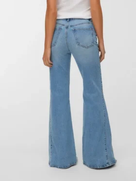 Vmindia-jeans med høy midje og utvidet passform