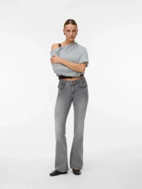 Vmjean jeans med lav midje og utvidet passform