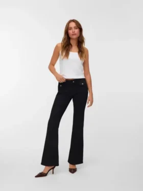 Vmjean jeans med lav midje og utvidet passform