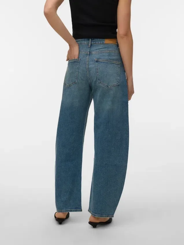 Vmjuno Mid Rise Barrel Fit-Jeans Vmjuno Mid Rise Barrel Fit-Jeans