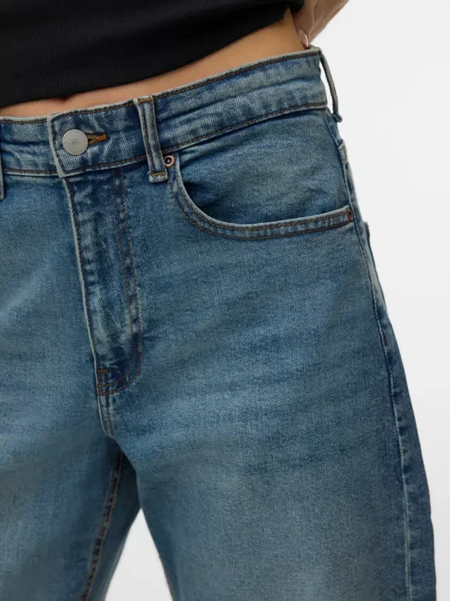 Vmjuno Mid Rise Barrel Fit-Jeans Vmjuno Mid Rise Barrel Fit-Jeans