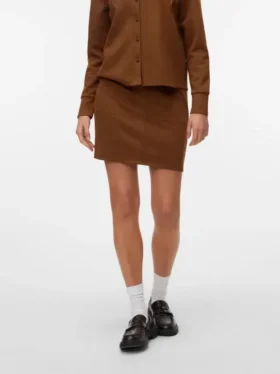 Vmkreta kort shorts med høy midje