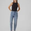 Vmlinda-jeans med høy midje og «mom fit»