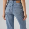 Vmlinda-jeans med høy midje og «mom fit»