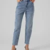 Vmlinda-jeans med høy midje og «mom fit»