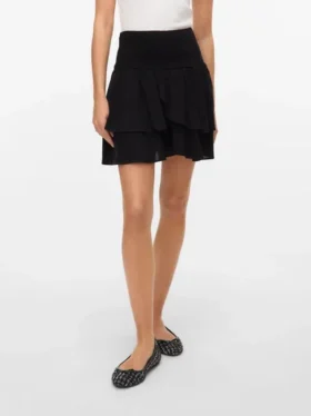 Vmlinn kort shorts med høy midje