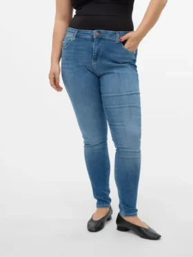 Vmlux Mid Rise Slim Fit-Jeans