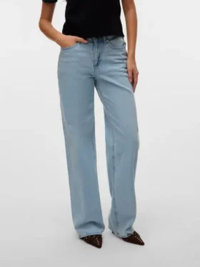 Vmmelisa-jeans med middels høy midje og vid passform