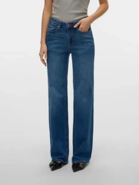 Vmmelisa-jeans med middels høy midje og vid passform
