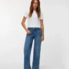 Vmmira Mid Rise Wide Fit – Cropped Jeans