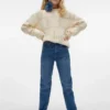 Vmolivia-jeans med høy midje og «mom fit»