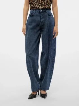 Vmollie-jeans med høy midje og ballongpassform