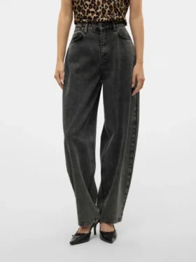 Vmollie-jeans med høy midje og ballongpassform