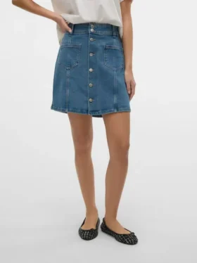 Vmpetra kort skjørt med høy midje