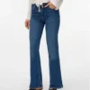 Vmphoebe-jeans med middels høy midje og utvidet passform