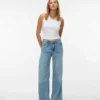 Vmremy-jeans med middels høy midje og rett passform