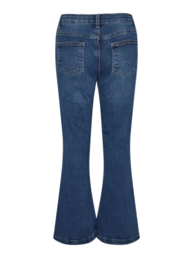Vmruby jeans med middels høy midje og utvidet passform