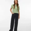 Vmsandie – Stretch-Jeans med middels høy midje og vid passform