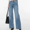 Vmsandie – Stretch-Jeans med middels høy midje og vid passform