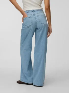 Vmsandie-Stretch Mid Rise Wide Fit – Cropped-Jeans