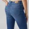 Vmselina jeans med høy midje og utvidet passform