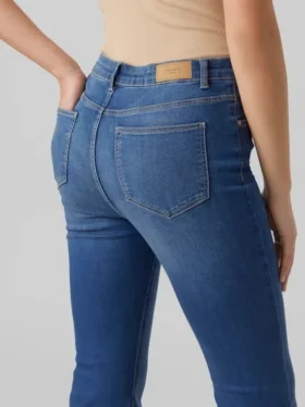Vmselina jeans med høy midje og utvidet passform