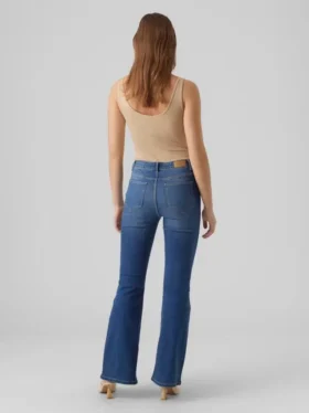 Vmselina jeans med høy midje og utvidet passform