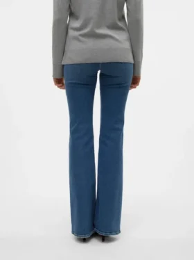 Vmselina jeans med høy midje og utvidet passform
