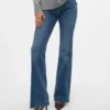 Vmselina jeans med høy midje og utvidet passform