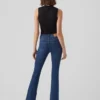 Vmsiga jeans med høy midje og utvidet passform