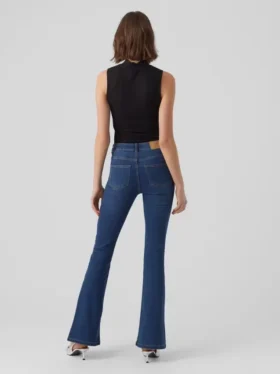 Vmsiga jeans med høy midje og utvidet passform