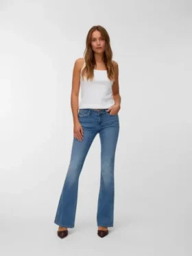 Vmsigi-jeans med lav midje og utvidet passform
