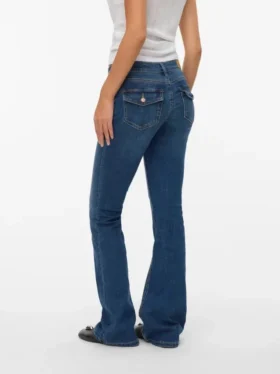 Vmsigi jeans med lav midje og utvidet passform