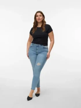 VMSophia-jeans med høy midje og smal passform