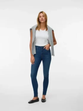 VMSophia-jeans med høy midje og smal passform